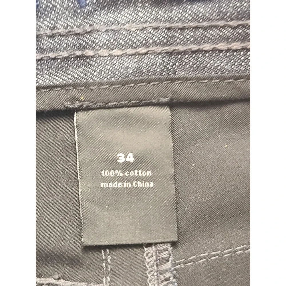 Sean John Men's Dark Wash Denim Jeans Size 34x34 Straight Leg Cotton Streetwear